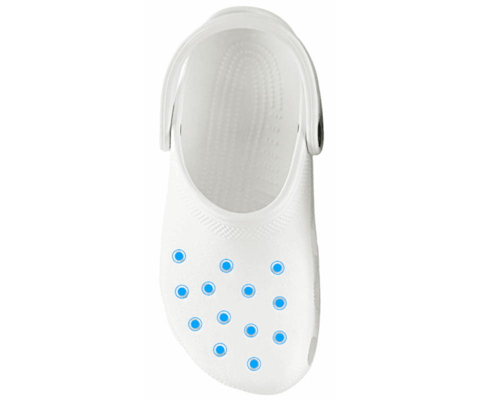 Crocs Klasikinis Klumpes Baltas