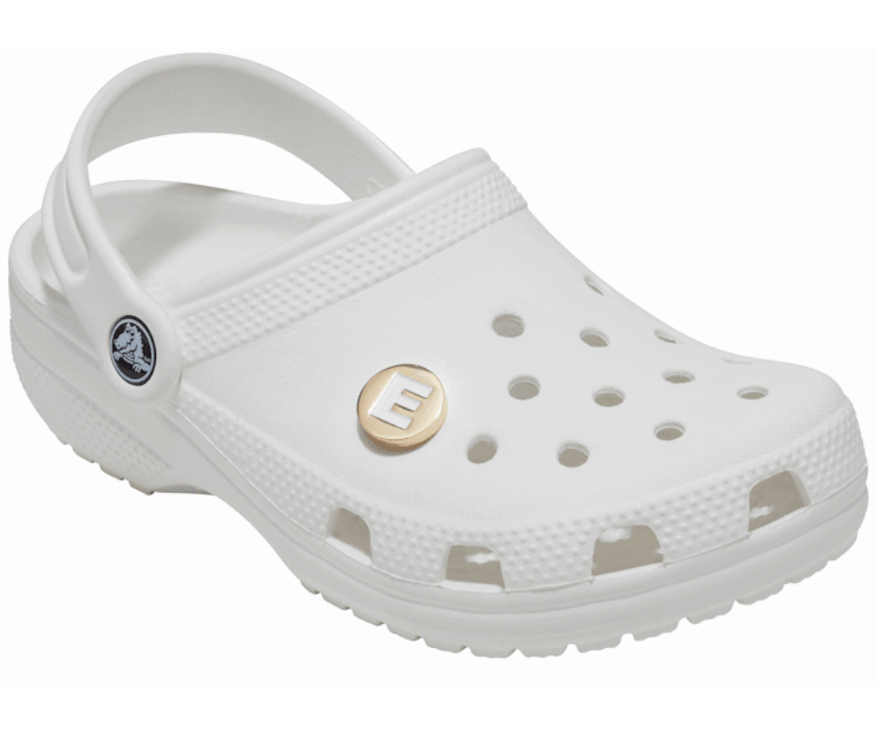 Crocs Auksinė Raidė E