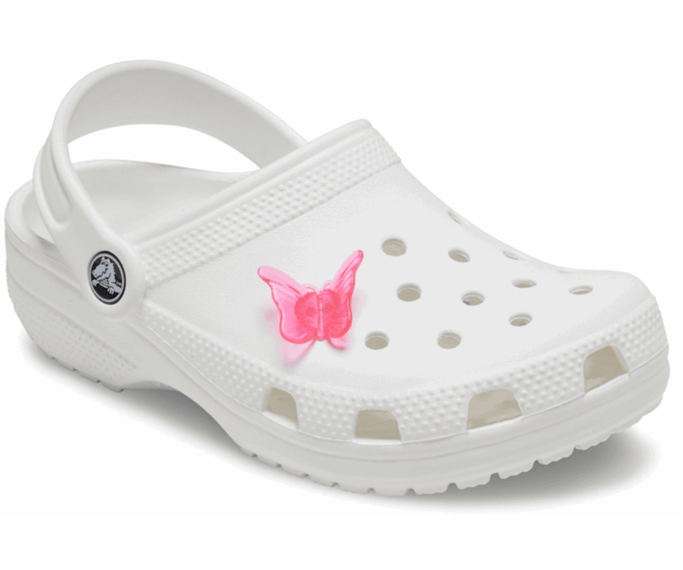 Crocs Rožinis Drugelio Segtukas