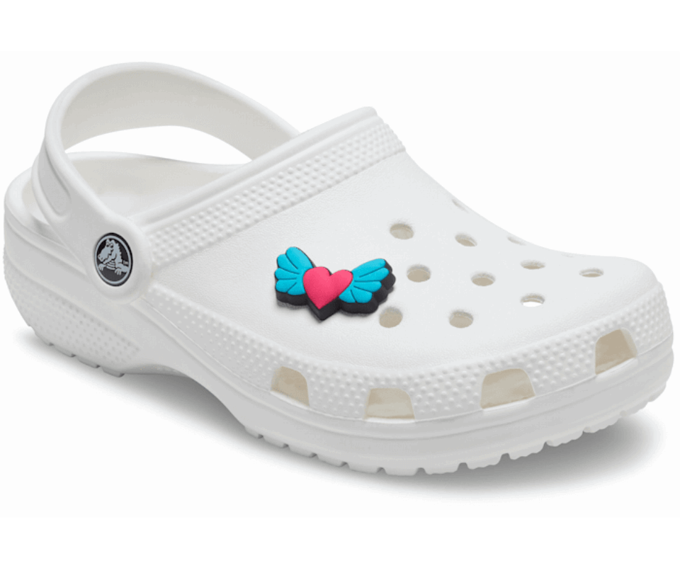 Crocs Rožinė širdelė Su Sparnais