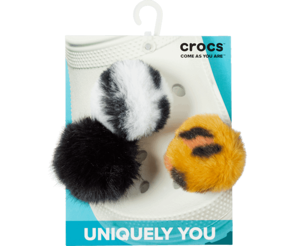 Crocs Gyvūnų Puftas Kamuolys 3 Pak