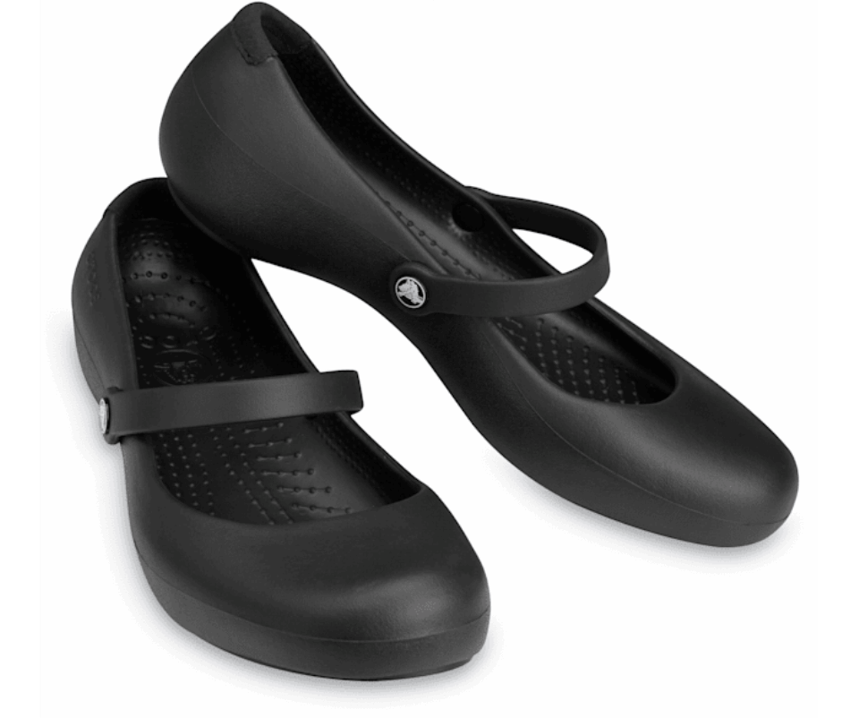 Crocs Moteriška Alisa Darbinė Plokščia Juoda