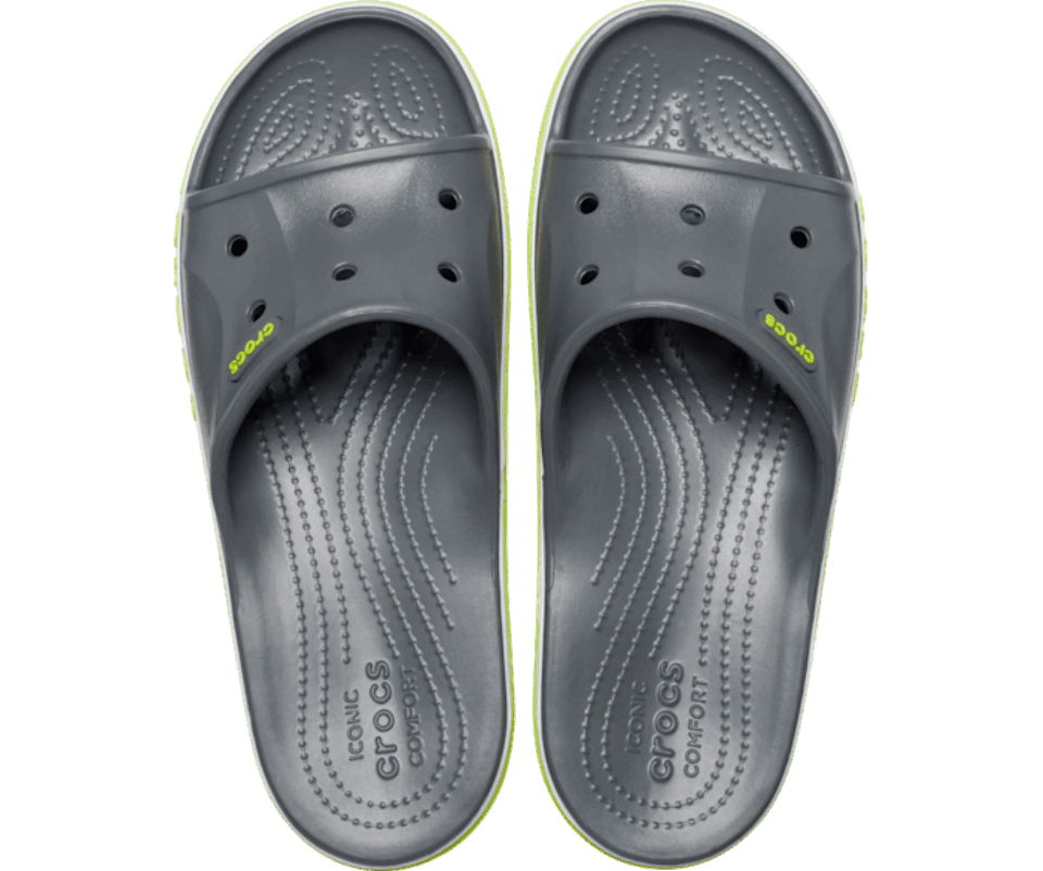 Crocs Bayaband Slide šiferio Pilkai Kalkių Perforatorius