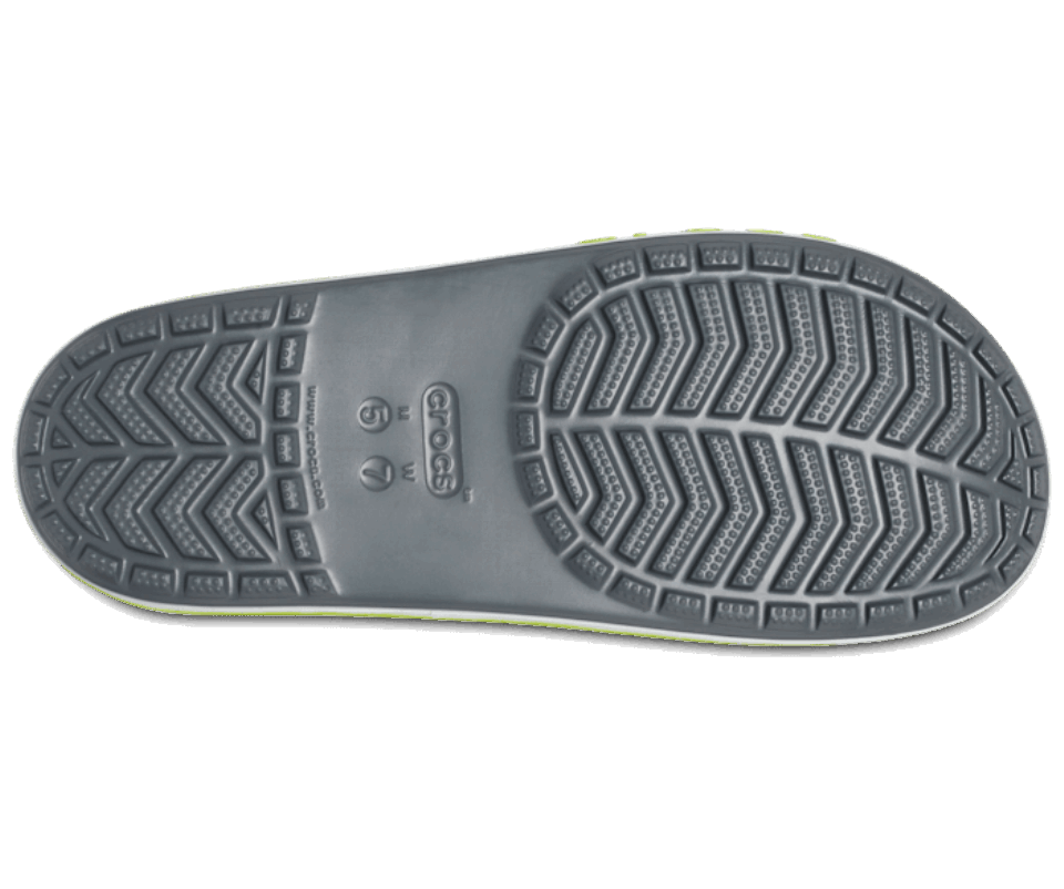 Crocs Bayaband Slide šiferio Pilkai Kalkių Perforatorius