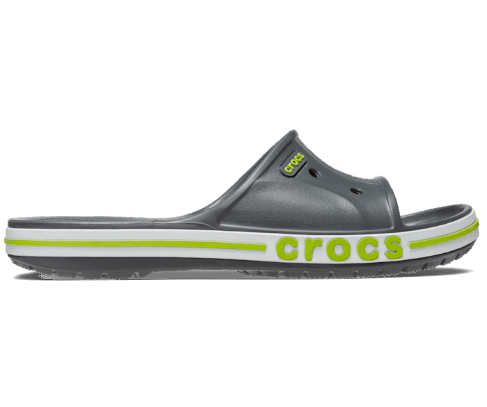 Crocs Bayaband Slide šiferio Pilkai Kalkių Perforatorius