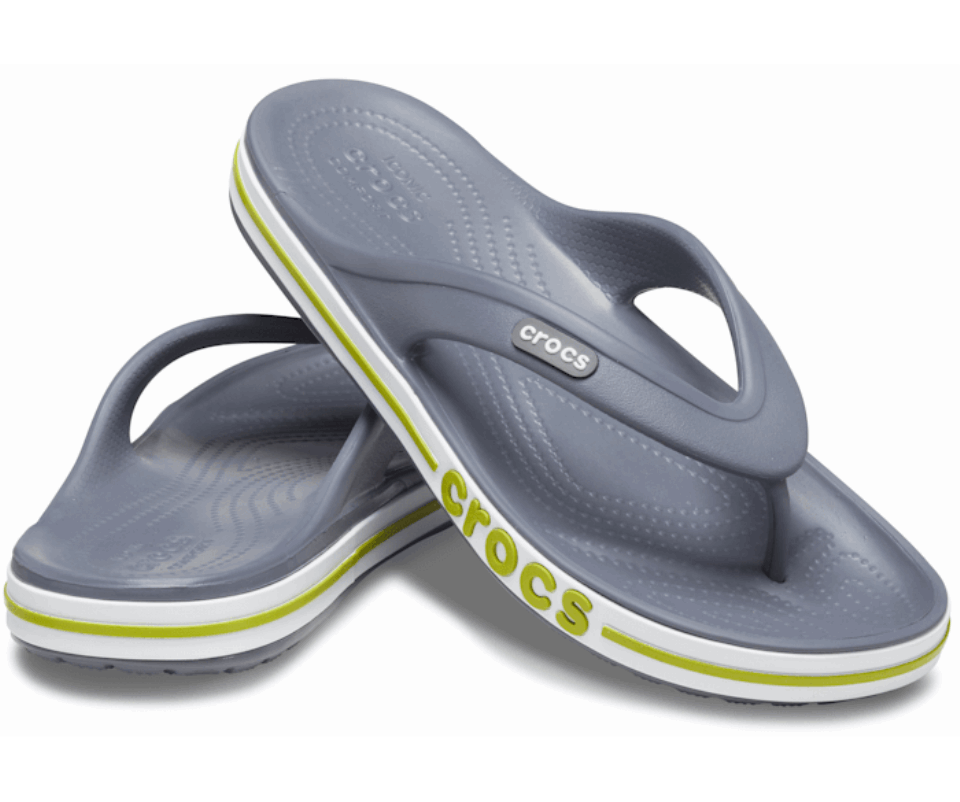 Crocs Bayaband Flip Charcoal-volt Green