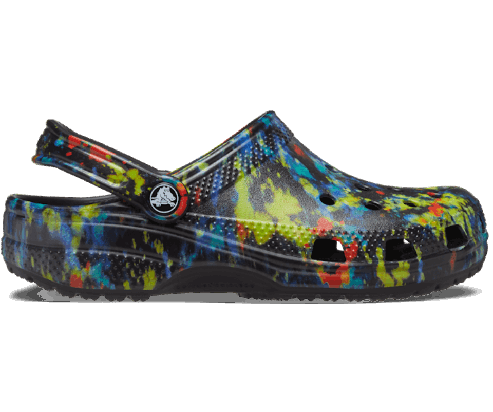 Crocs Classic Tie-dye Grafinis Klumpas Turq Tonikas-multi