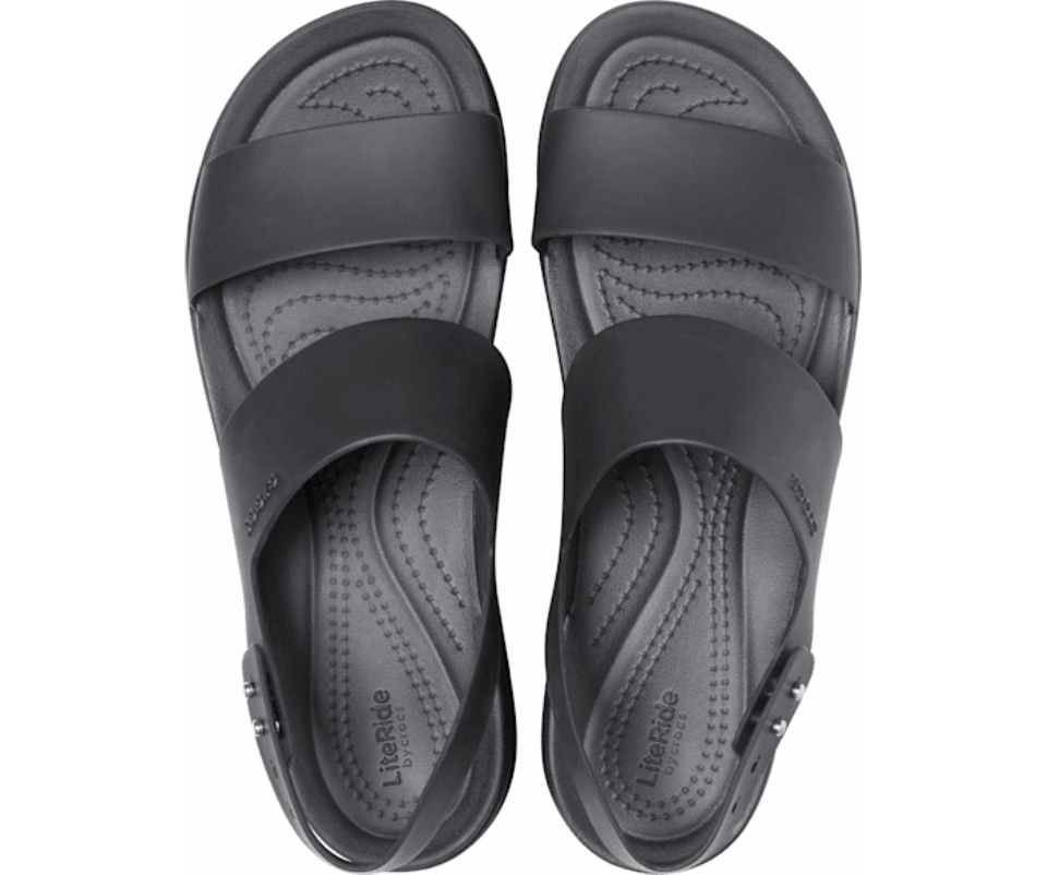Crocs Moteriškas Brooklyn žemas Pleištas Juodas