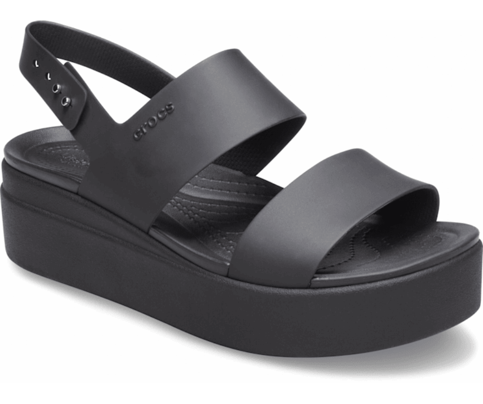Crocs Moteriškas Brooklyn žemas Pleištas Juodas