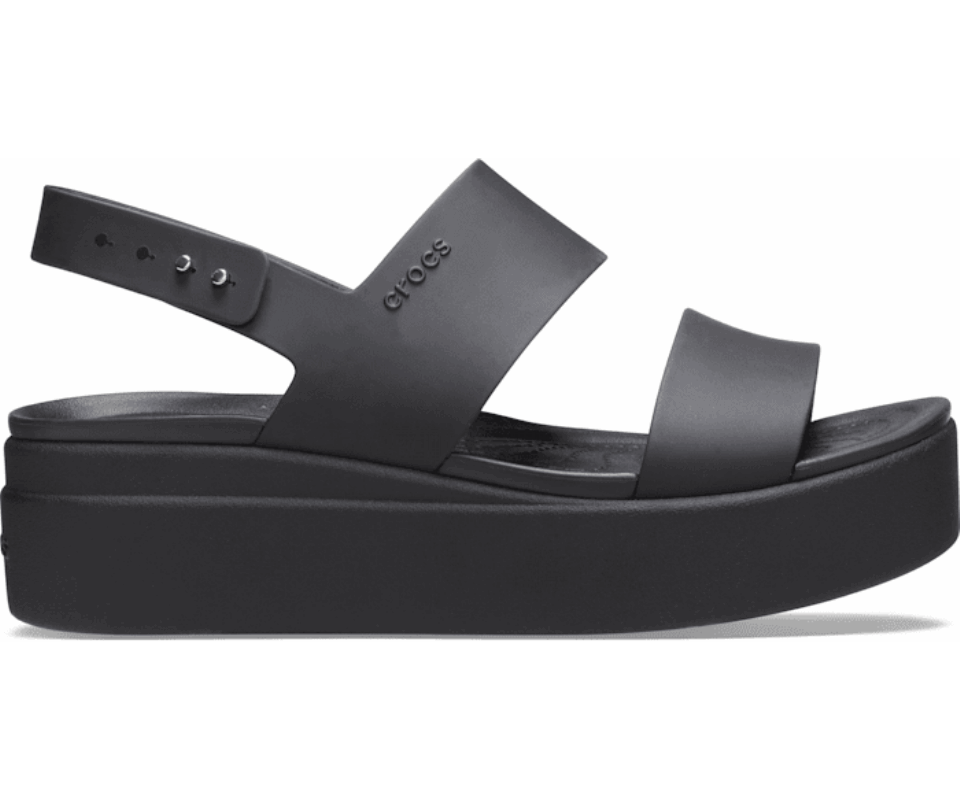 Crocs Moteriškas Brooklyn žemas Pleištas Juodas
