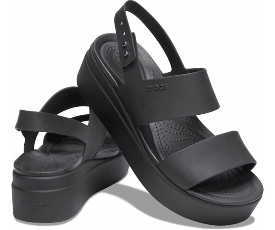 Crocs Moteriškas Brooklyn žemas Pleištas Juodas