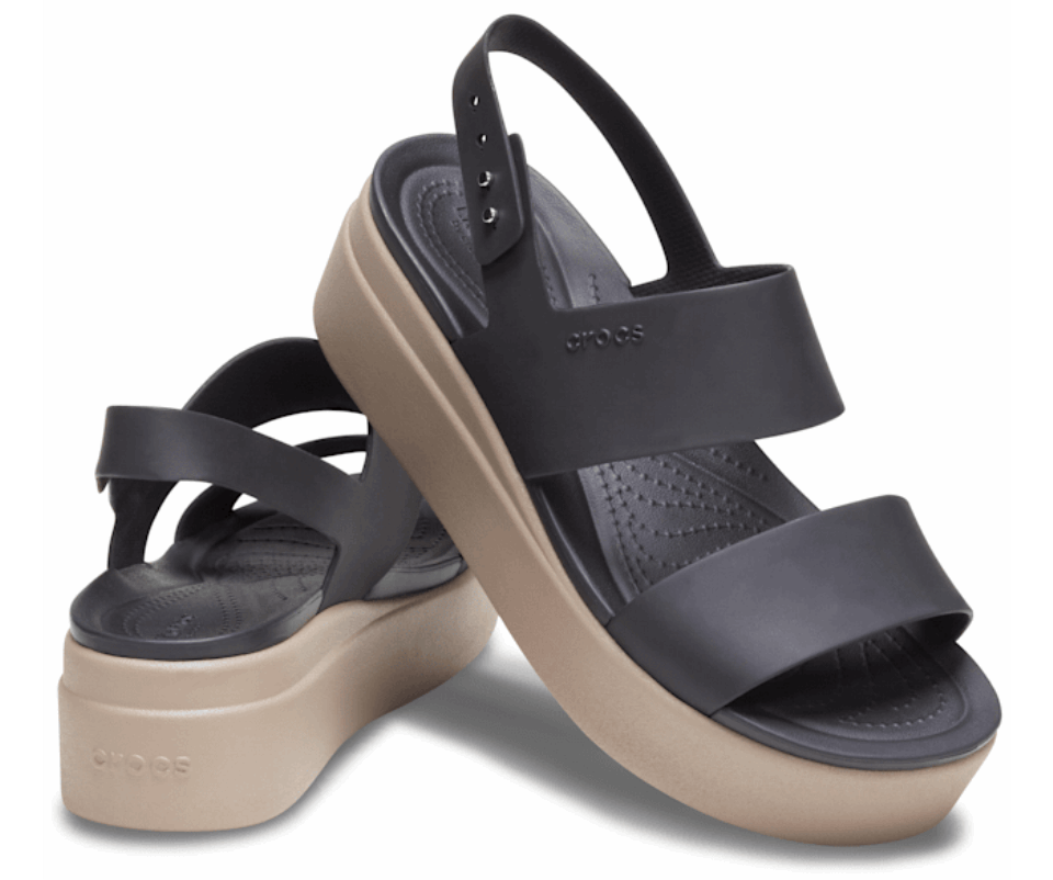 Crocs Moteriškas Brooklyn žemas Pleištas Juodas Grybas