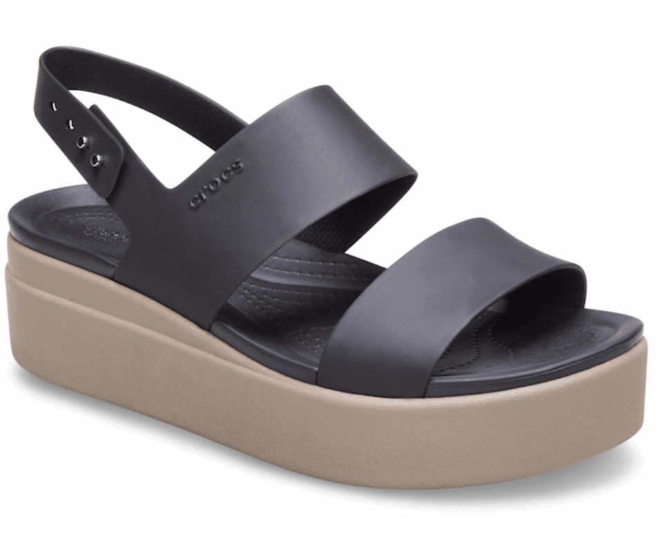 Crocs Moteriškas Brooklyn žemas Pleištas Juodas Grybas