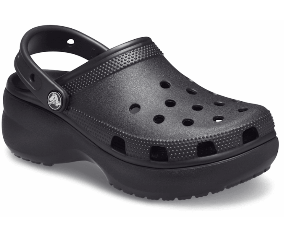Crocs Moteriška Klasikinė Platforminė Klumpė Juoda