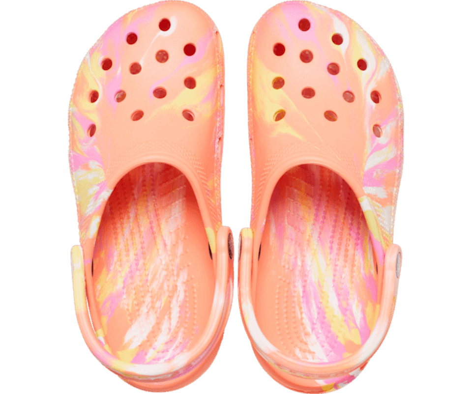 Crocs Klasikinė Marmurinė Klumpė Papaya-multi