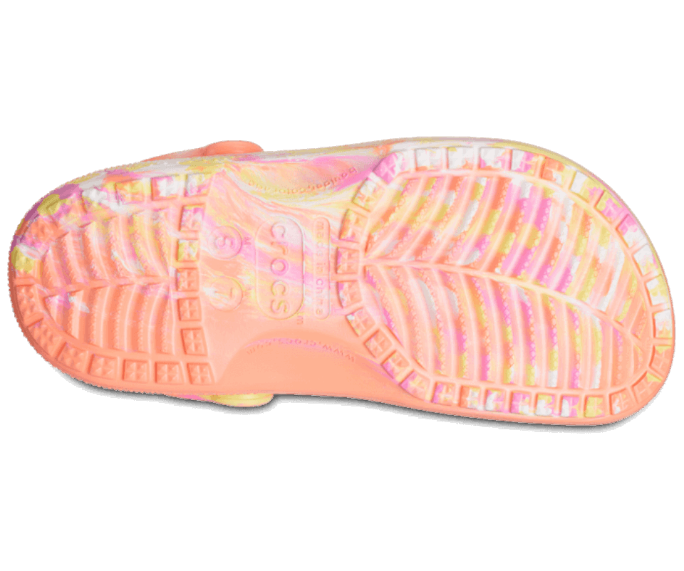 Crocs Klasikinė Marmurinė Klumpė Papaya-multi