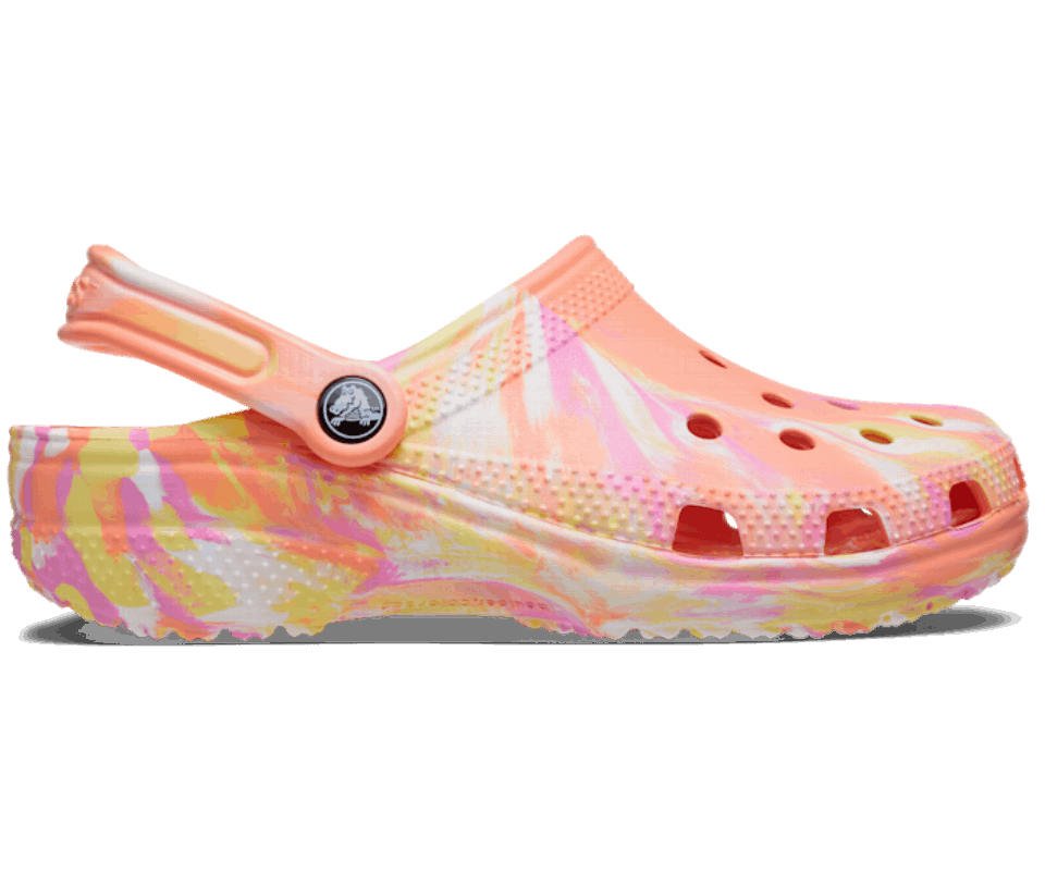 Crocs Klasikinė Marmurinė Klumpė Papaya-multi