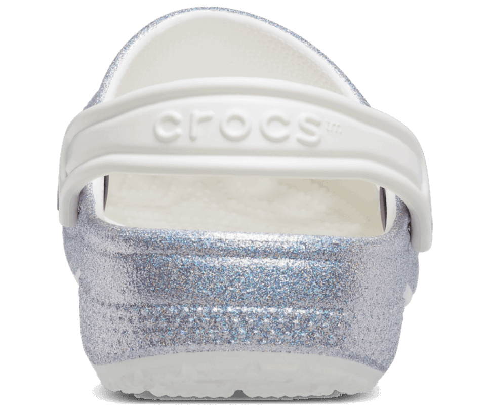 Crocs Vaikiška Klasikinė Blizganti Klumpė Balta-multi