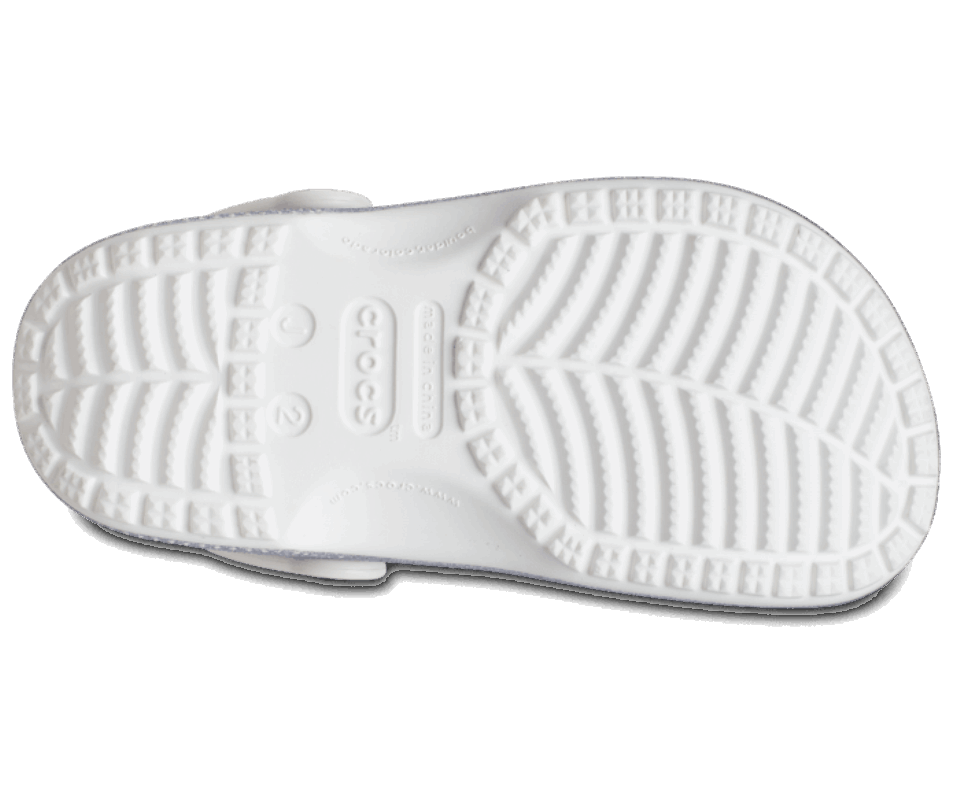 Crocs Vaikiška Klasikinė Blizganti Klumpė Balta-multi