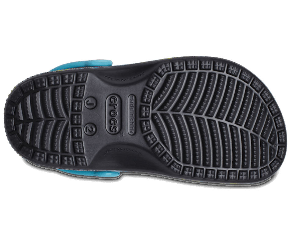 Crocs Vaikiškas Klasikinis Kaklaraištis Dažantis Grafinis Klumpas Turq Tonikas-multi