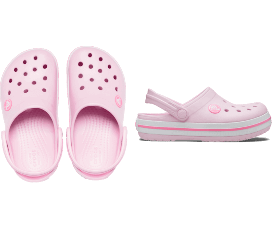 Crocs Kids' Crocband™ Klumpės Balerinos Rožinės Spalvos