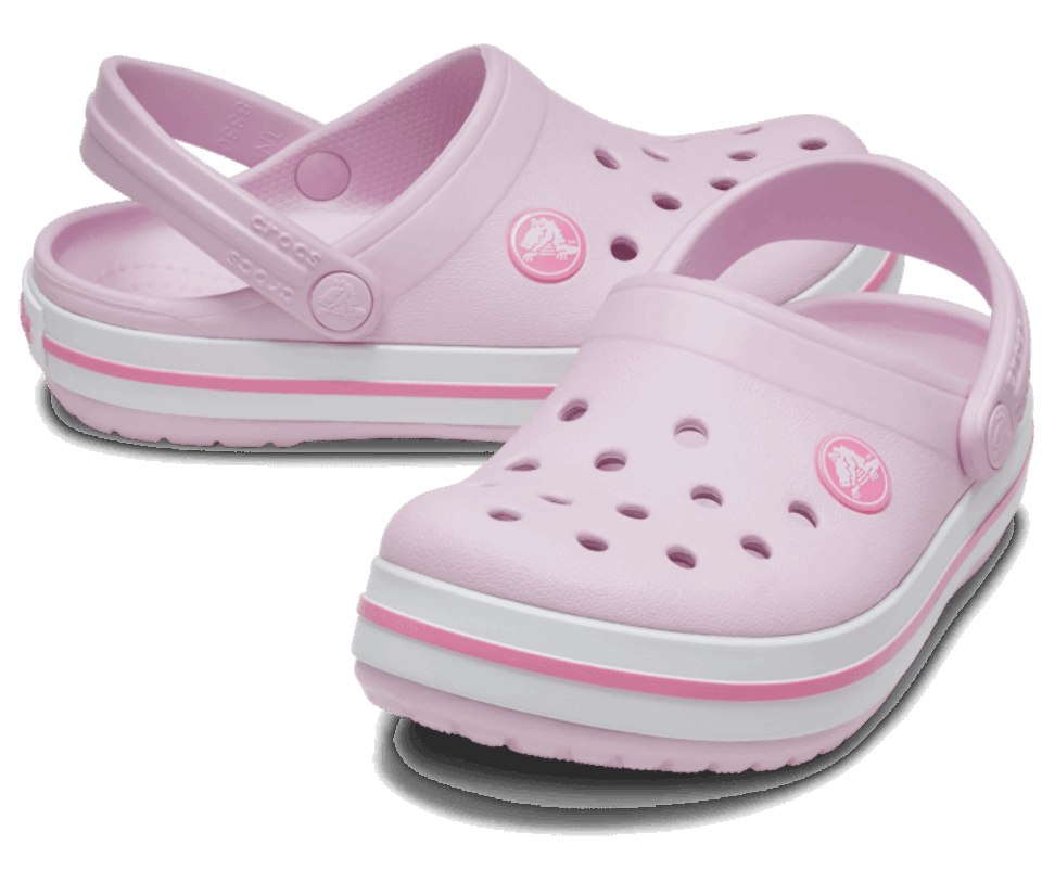 Crocs Kids' Crocband™ Klumpės Balerinos Rožinės Spalvos