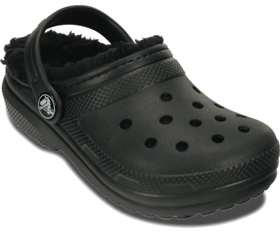 Crocs Vaikiška Klasikinė Klumpa Su Pamušalu Juoda