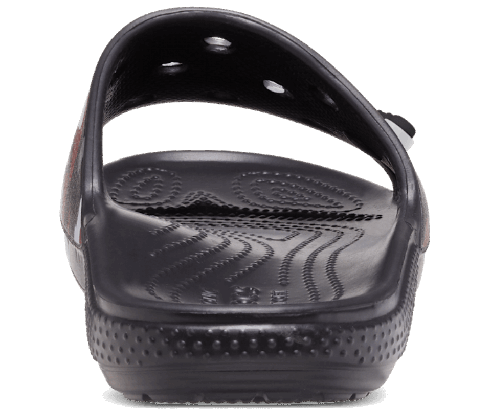 Crocs Classic Spausdinta Camo Slide Juodai Raudona