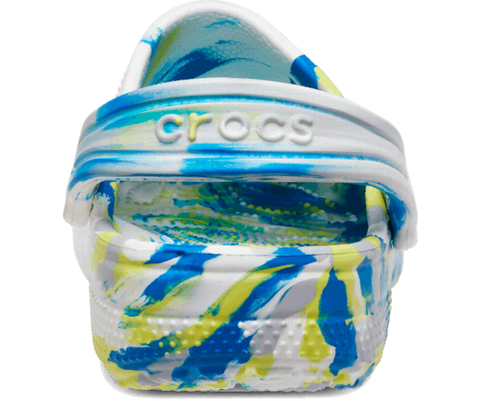 Crocs Vaikams Klasikinis Marmurinis Klumpys Baltas-šviesus Kobaltas