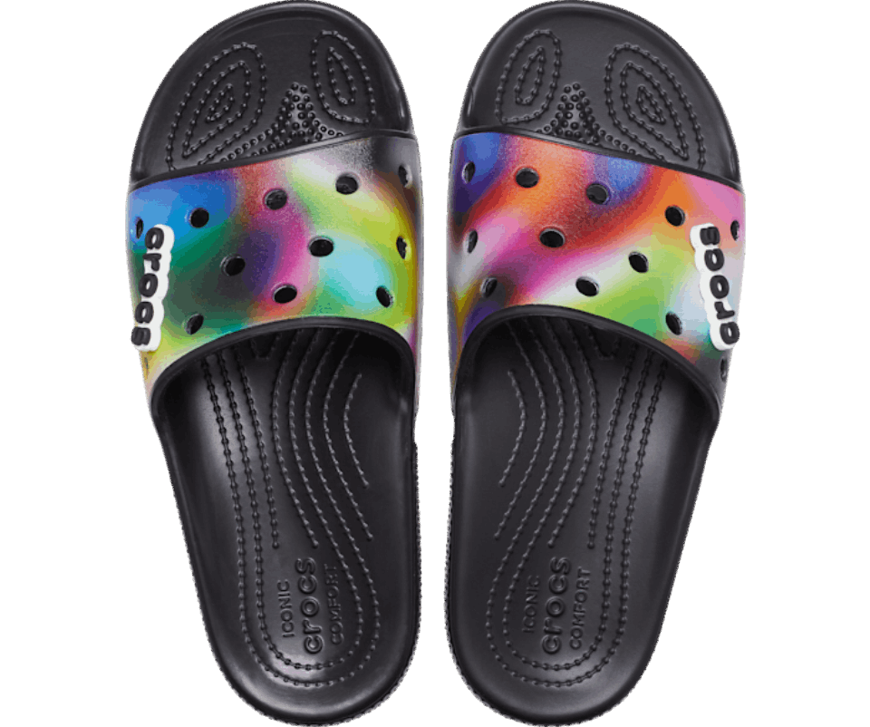 Crocs Classic Soliarizuota Skaidrė Juoda-multi