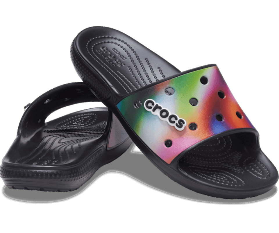 Crocs Classic Soliarizuota Skaidrė Juoda-multi