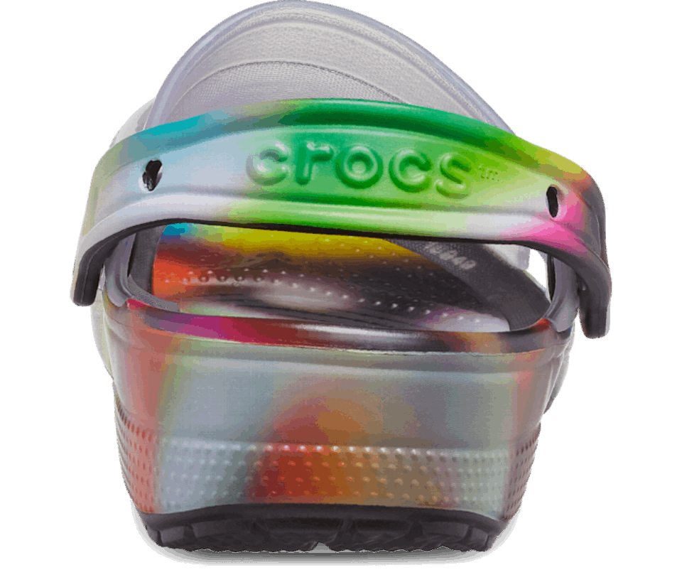 Crocs Klasikinis Permatomas Soliarizuotas Klumpas Juodas-multi
