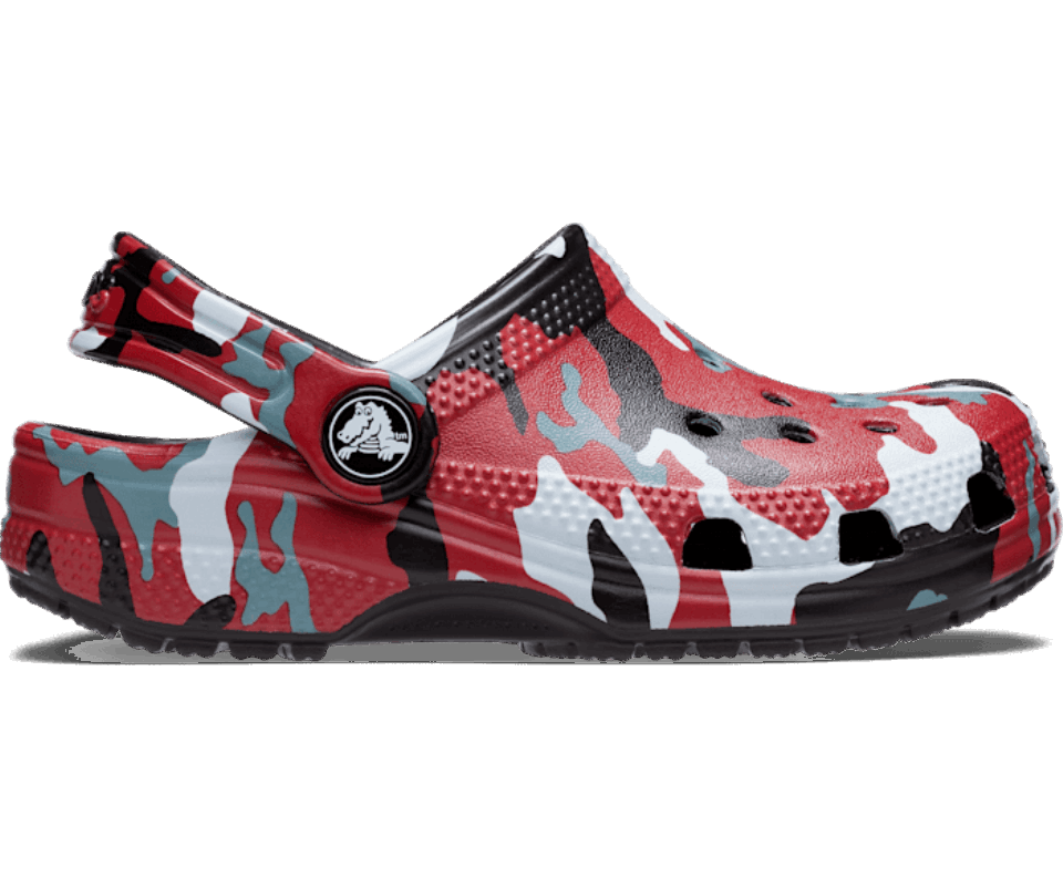 Crocs Vaikiška Klasikinė Kamšalukė Juodai Raudona