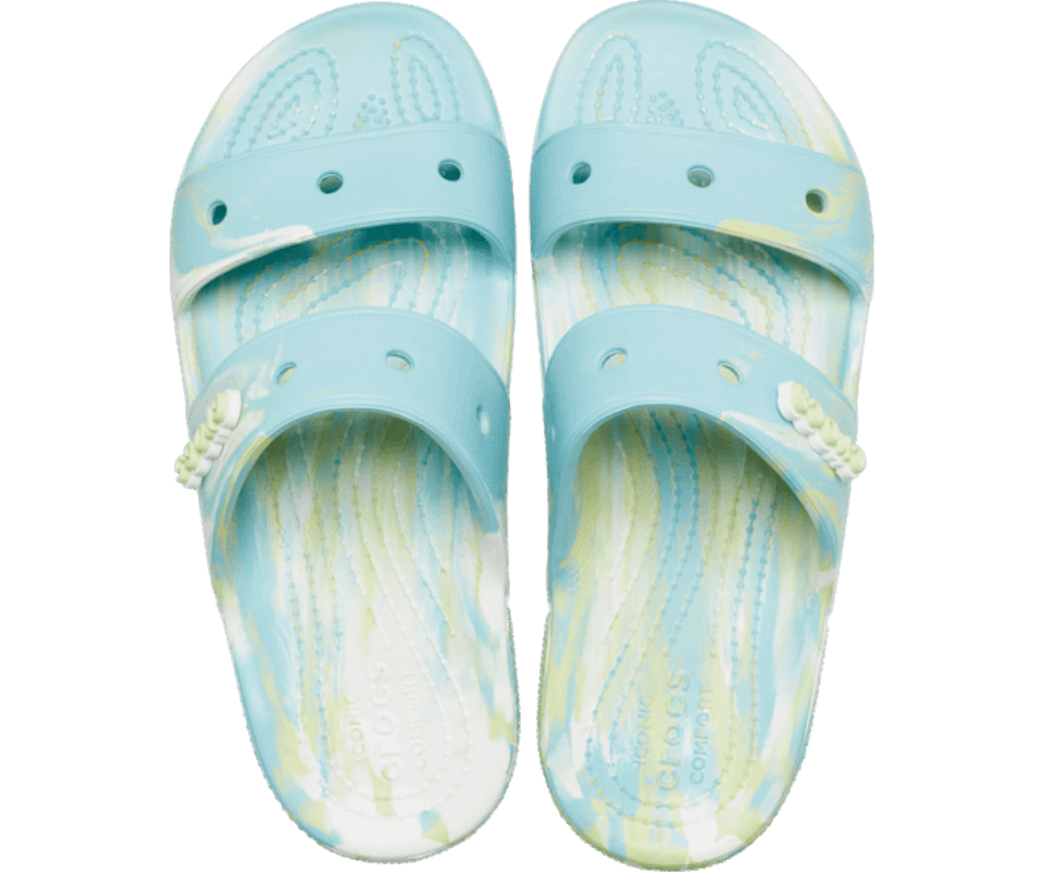 Crocs Klasikinis Marmurinis Sandalas Gryno Vandens-multi
