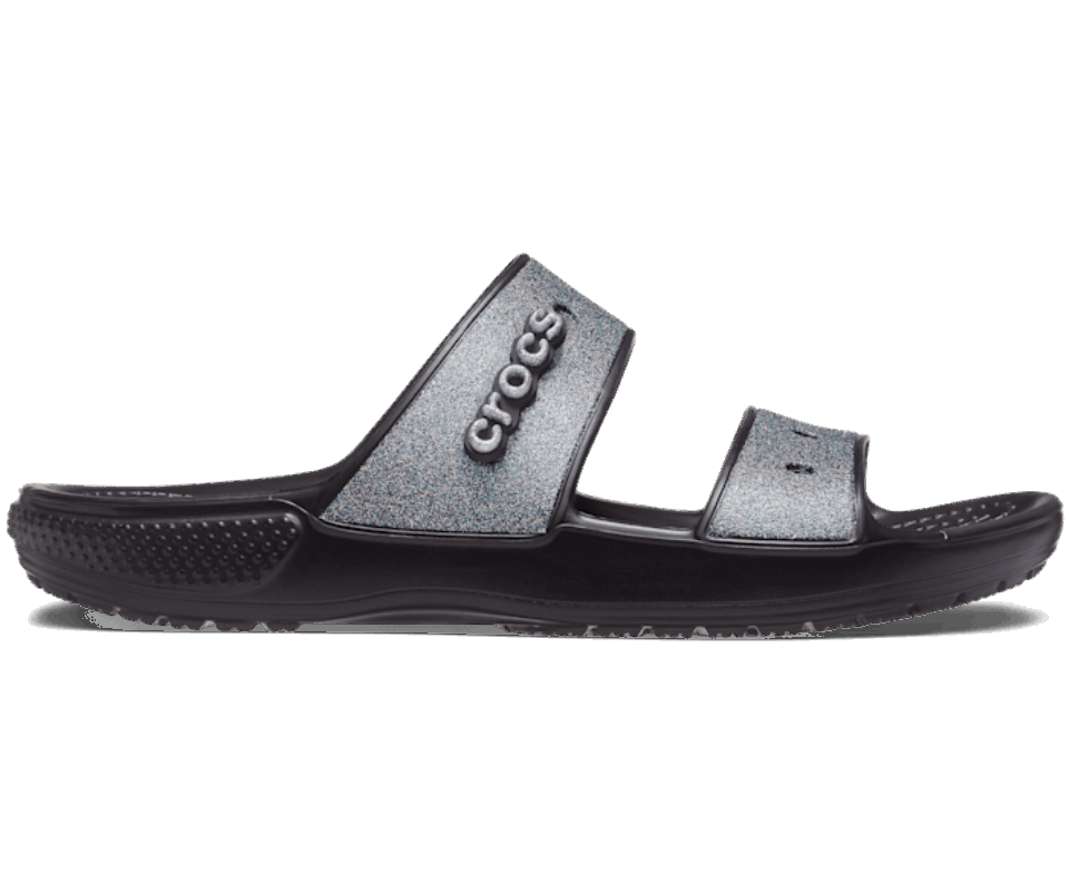 Crocs Klasikinis Blizgantis Sandalas Juodas