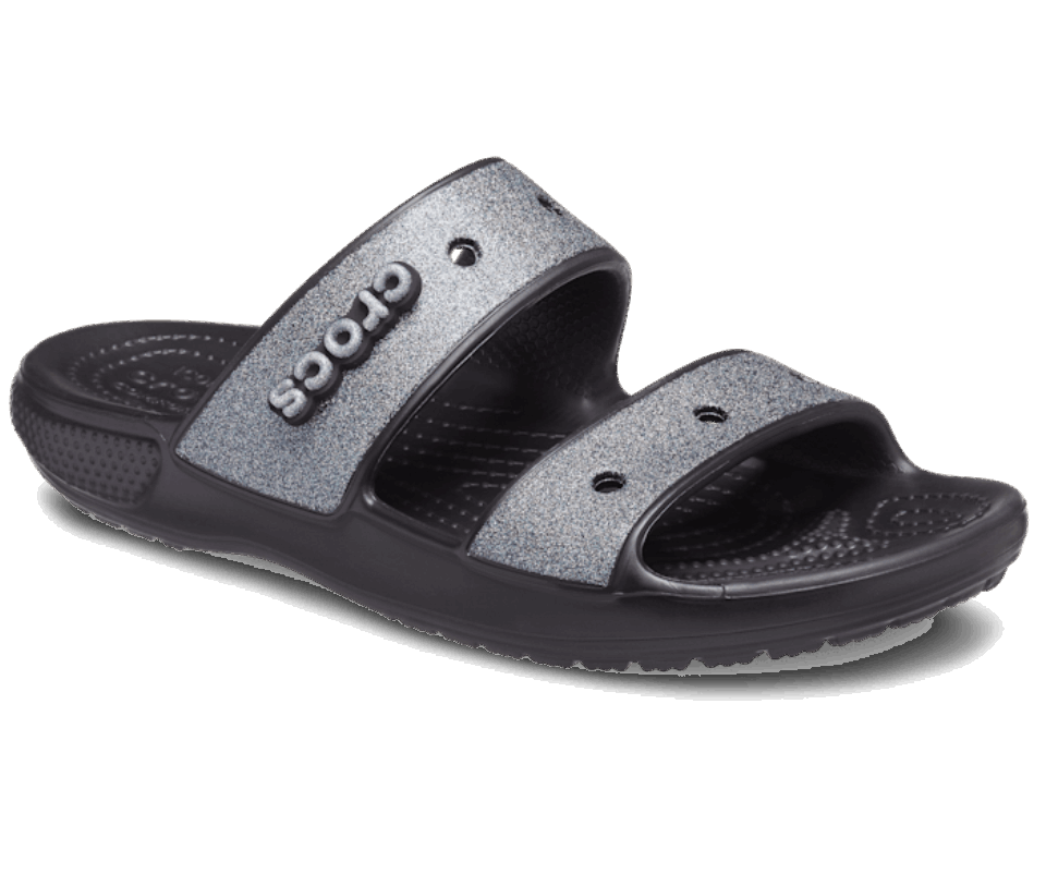 Crocs Klasikinis Blizgantis Sandalas Juodas