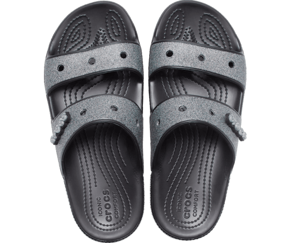 Crocs Klasikinis Blizgantis Sandalas Juodas