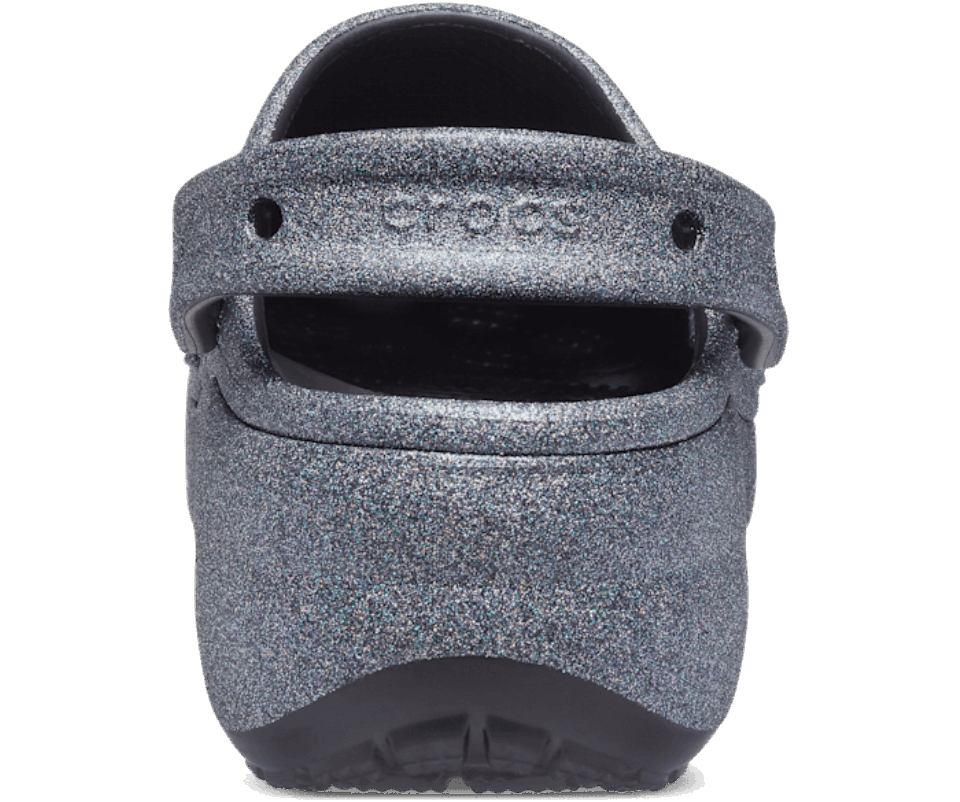 Crocs Moteriškas Klasikinis Platforminis Blizgantis Klumpas Juodas