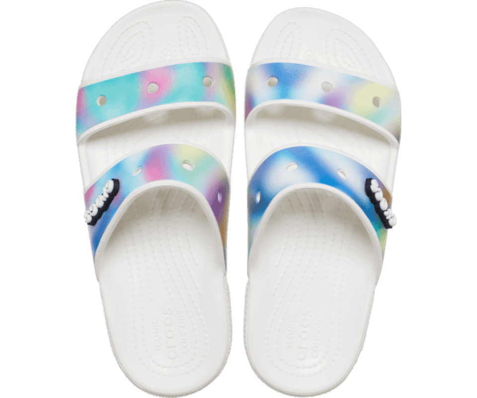 Crocs Klasikinis Soliarizuotas Sandalas Baltas-multi