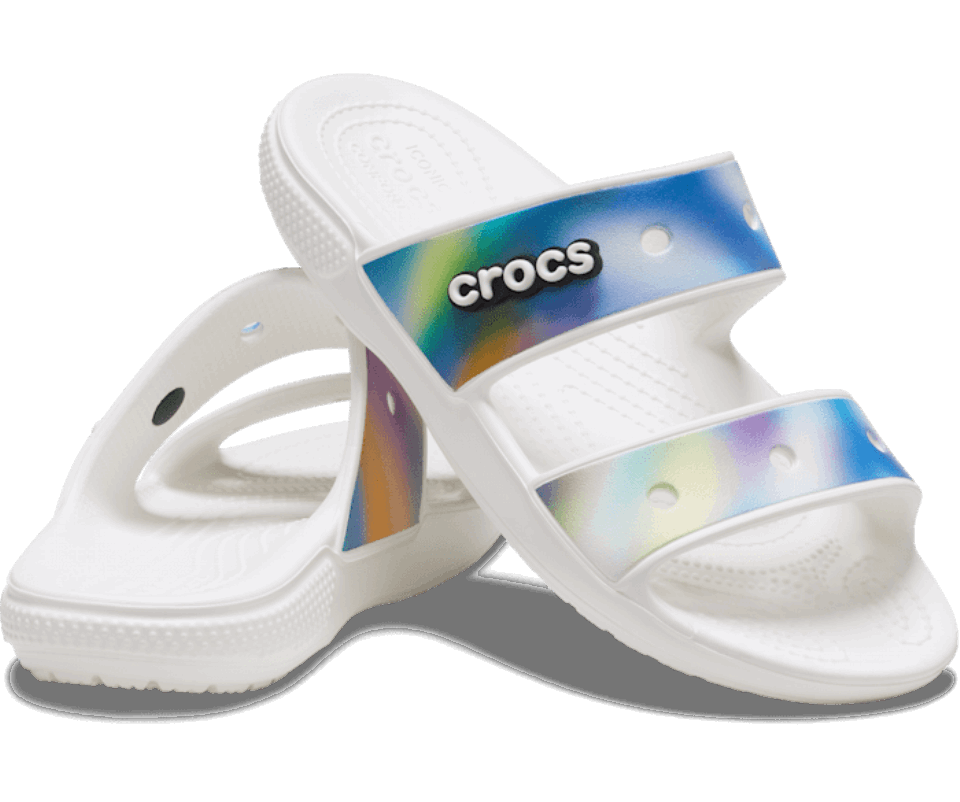 Crocs Klasikinis Soliarizuotas Sandalas Baltas-multi