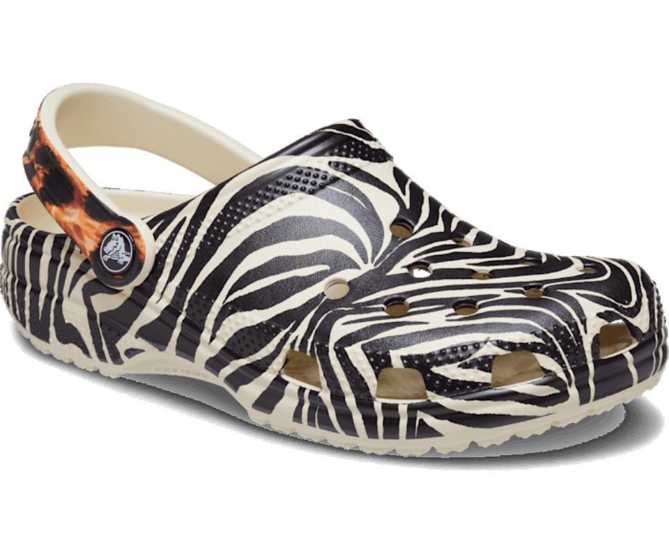 Crocs Klasikinis Gyvūnų Remiksas Clog Bone-multi Animal