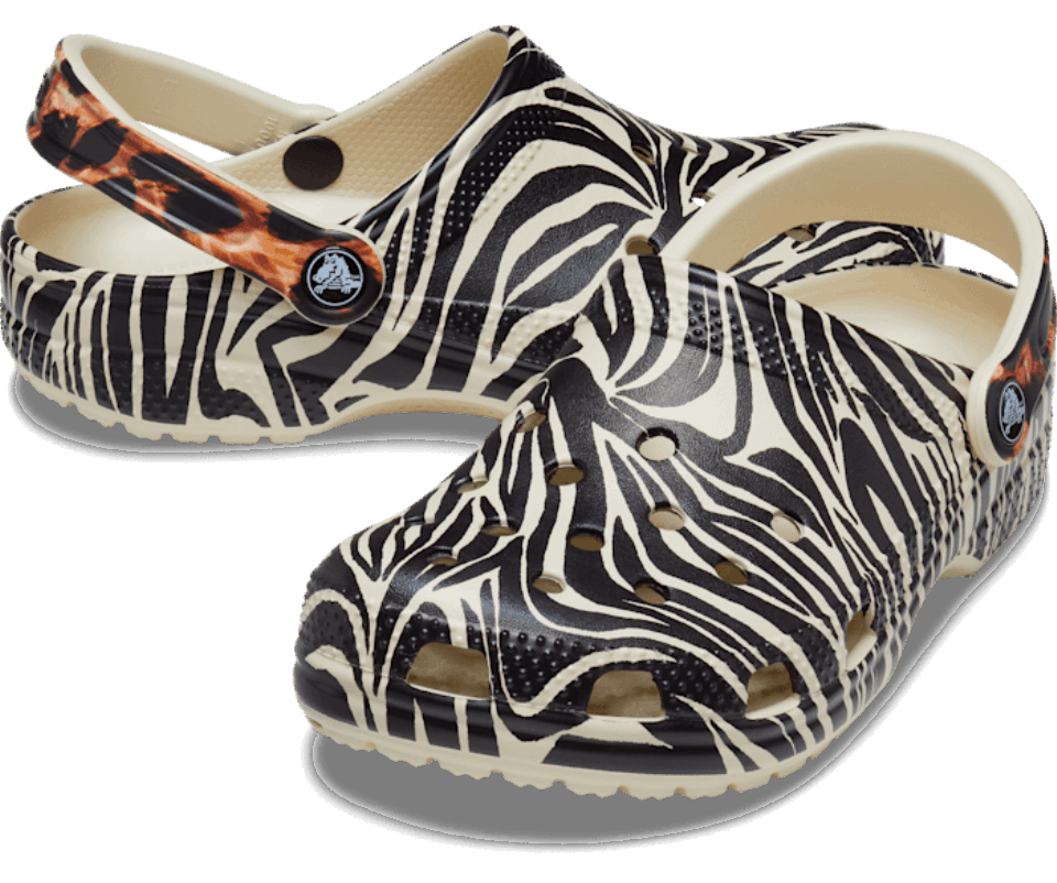 Crocs Klasikinis Gyvūnų Remiksas Clog Bone-multi Animal