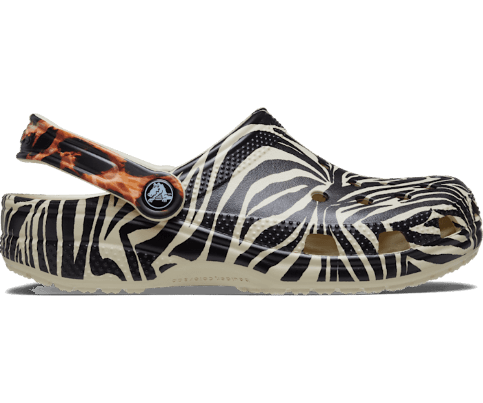 Crocs Klasikinis Gyvūnų Remiksas Clog Bone-multi Animal