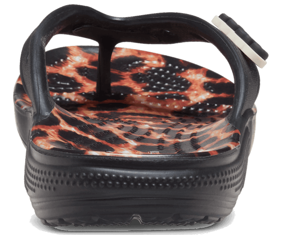Crocs Klasikinis Gyvūnų Remiksas Flip Black-leopard